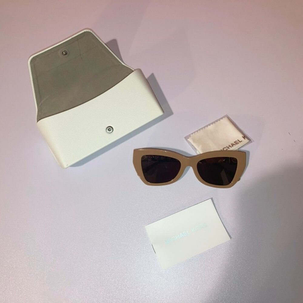 Michael Kors Sunglasses Tan Beige Size 15-19-140 - Picture 5 of 7